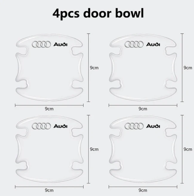 오토바이부품 자동차 문짝 엣지 충돌 보호 스트립 스티커 아우디 호환호환 A4 B5 8P Q2 TT용, 03 4Pcs Door bowl