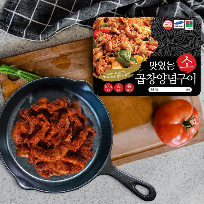 [대원푸드] 맛있는 소곱창양념구이, 1개, 400g