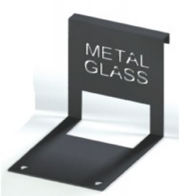 메탈글라스 블랙 레이저 레벨기 거치대 타일 벽걸이 거치대 C타입 걸이형, 1개