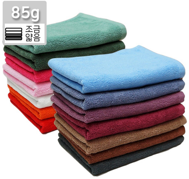 국산 중형 85진한미용(32x76cm 85g) 순면 업소용 수건 타올 피부관리실 미용실 피트니스센터 헬스장 땀수건, 국방색, 1개