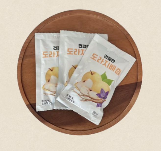 국내산 100% 설탕 0.00% 산지직송 국내산 도라지배즙 [100% 직접 재배], 30개, 100ml