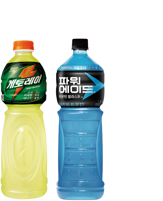 파워에이드 마운틴 블라스트 1.5L + 게토레이 레몬 1.5L 세트, 3개