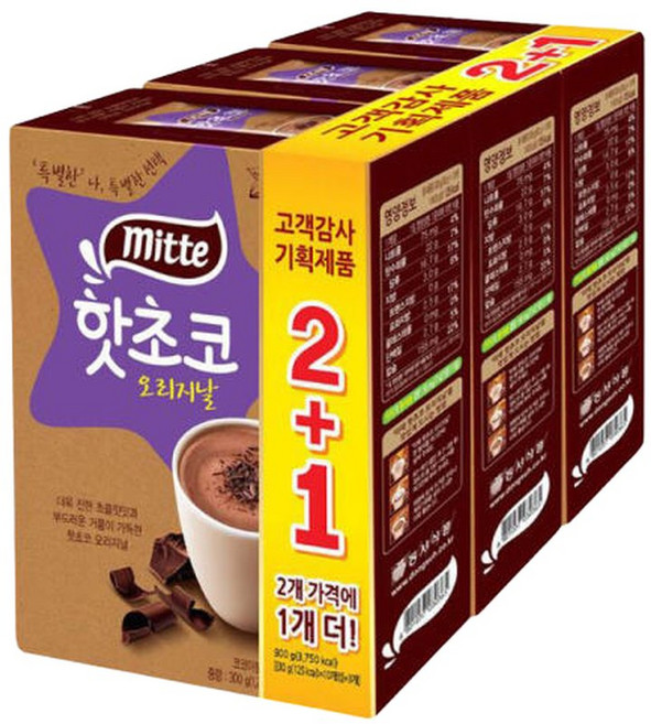 동서 미떼 핫초코 오리지날 30T (10Tx3개), 미떼 핫초코 오리지날 30T(10Tx3개)