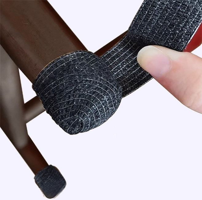 미니플 잘라쓰는 소음 스크래치 방지 테이프, 10개, 블랙