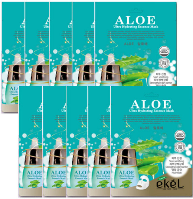 이켈 알로에 마스크팩 100매 / 고보습 대용량 [1일 1팩], 1개, 25ml