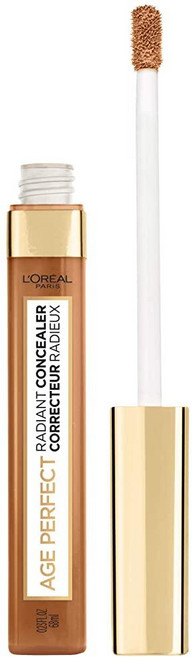 L'Oréal Paris Age Perfect 래디언트 컨실러 하이드레이팅 세럼과 글리세린 아이보리 베이지, 1개, 카푸치노