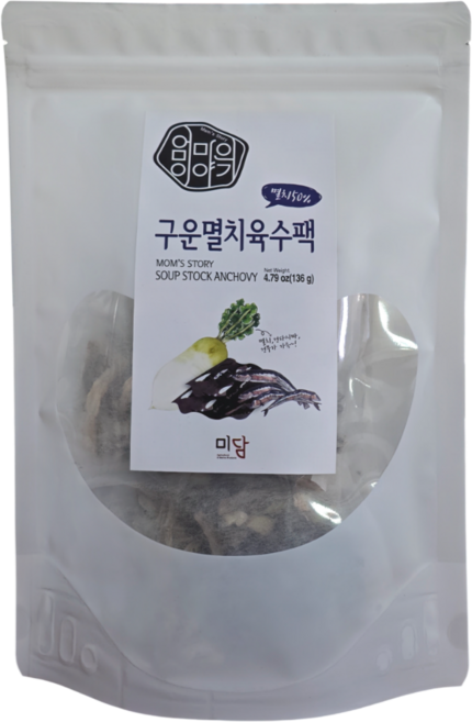 엄마의이야기 로스팅 구운 멸치 육수팩 136g(17g*8ea) 1개, 136g, 10개