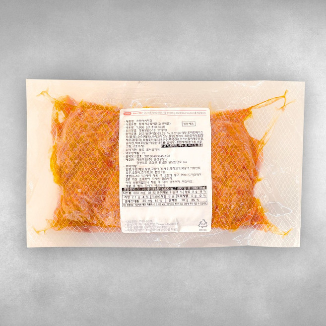 에쓰푸드 스파이시치킨 1kg 매운치킨 토핑 안주 용, 1개