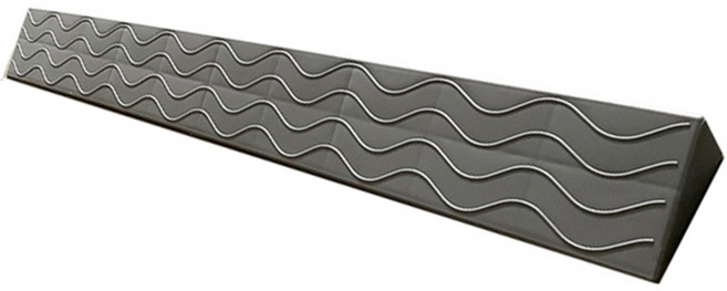 문턱 경사로 받침대 휠체어 경사판, 그레이, 1개