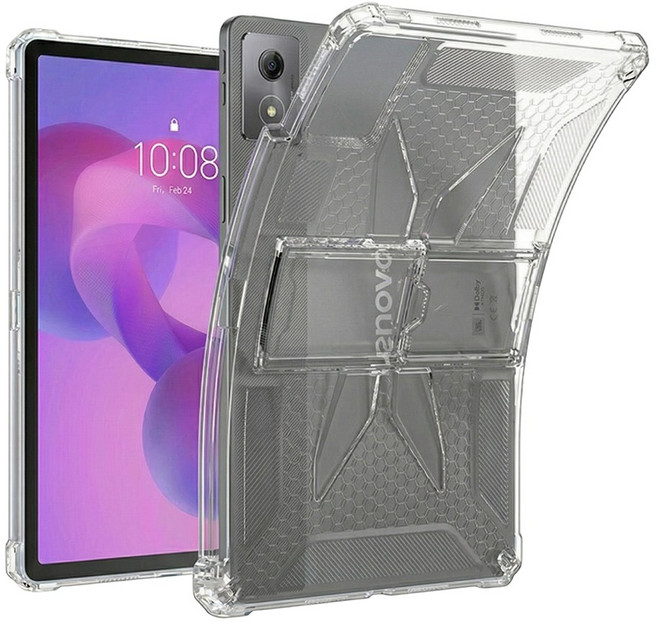 스냅케이스 아이디어탭 프로 12.7 / 샤오신패드 프로 12.7 2세대 2025 케이스 퓨어엑스 범퍼 투명 거치대, 클리어, 1개