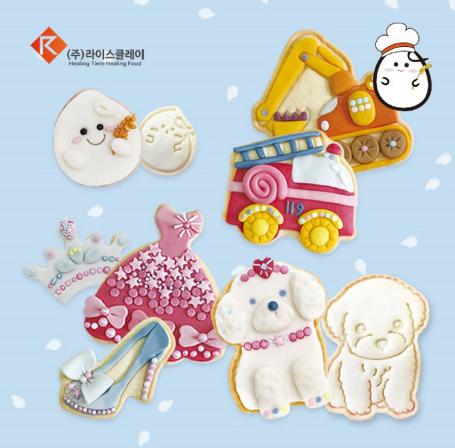 라이스클레이 쌀이랑놀자 플러스 쿠키꾸미기 DIY세트, 1개