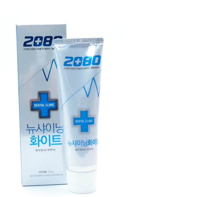 2080 뉴샤이닝 화이트 치약 120g 건강 예방