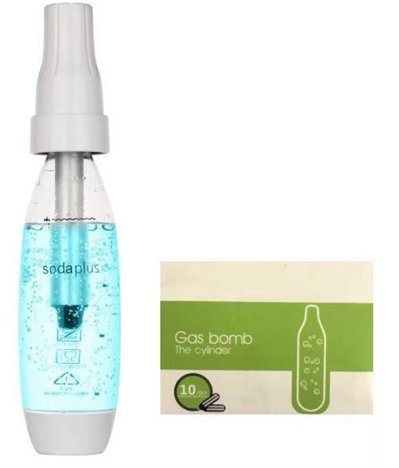 휴대용탄산수제조기 메이커 스파클링 주입기 미니 간편한, 기계+기포탄 10개