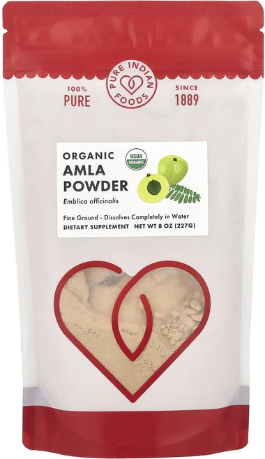 몸관리하세요 겨울입니다 Pure Indian Foods 유기농 암라 분말 227g(8oz) 특별관리진행, PureIndianFoods유기농암라분말227g8oz, 227g, 1개 - 쿠팡