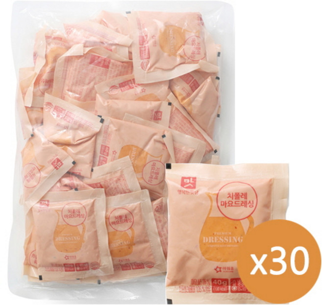 아워홈 치폴레 마요 드레싱 40g x 30개 / 일회용 샐러드 소스