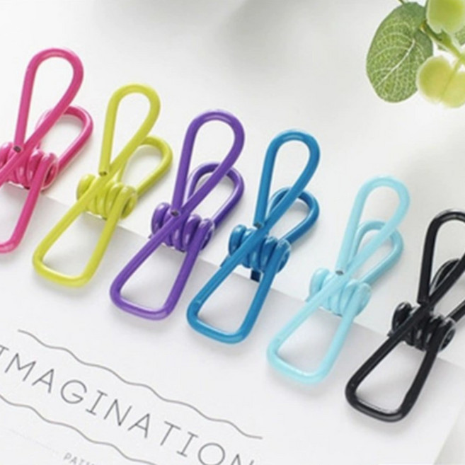다용도 멀티 에코 예쁜 컬러 디자인 클립 크립 옷 양말 속옷 핀 밀봉집게 문구용 포토 가랜드 고정 집게 장식 빨래집게 10p