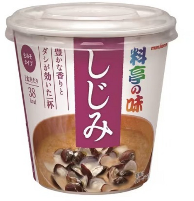 마루코메 컵요정의맛 재첩된장국(시지미) 일본 컵미소시루 즉석 된장국