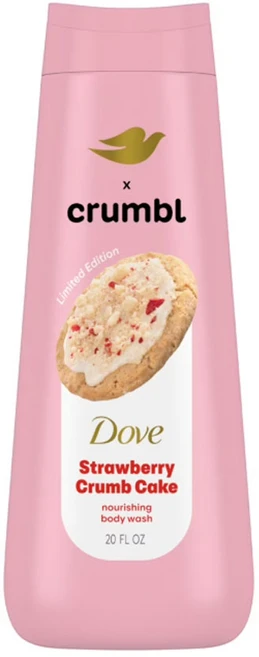 도브 크럼블 콜라보 바디 워시 스트로베리 크럼블 케이크 한정판 560ml, 1개 - 쿠팡