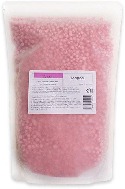 스내필 왁싱용 이탈리아 하드왁스 로즈 왁싱샵 대용량 왁스, 1개, 1kg