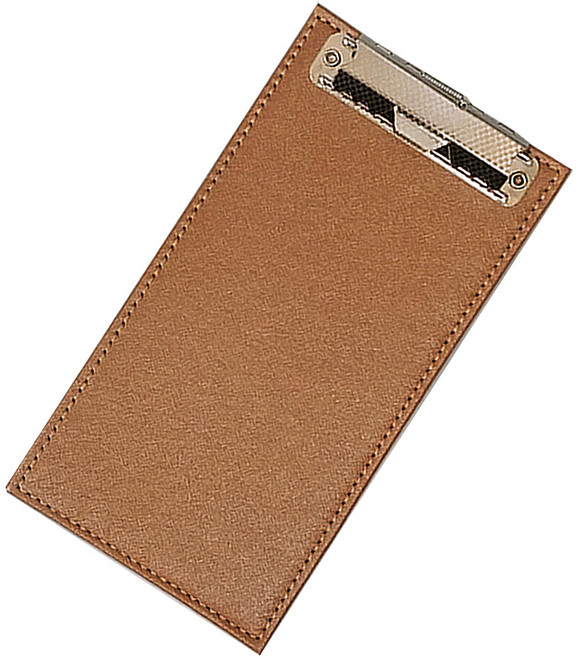 빌지받침 대 고급빌지받침 영수증꽂이 간이영수증철 식당계산서판 빌지, 브라운