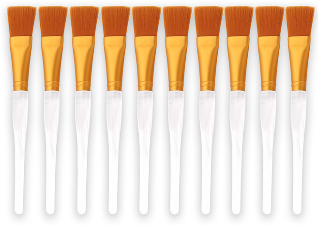 금장 팩브러쉬(소) 팩솔 한방 곡물 모델링 피부관리 미용재료, 10개