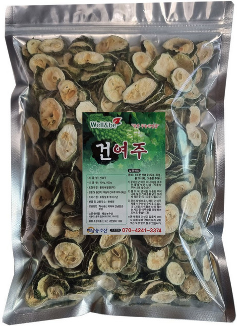 해남농수산 국산 무농약 인증 햇 건여주, 400g, 1개