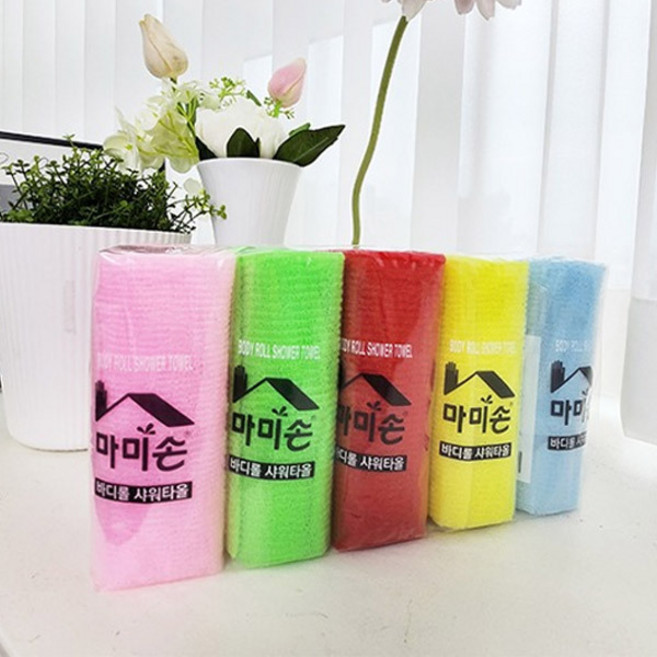 마미손 바디롤 샤워타올 5종 색상 10P 10매, 단품, 단품