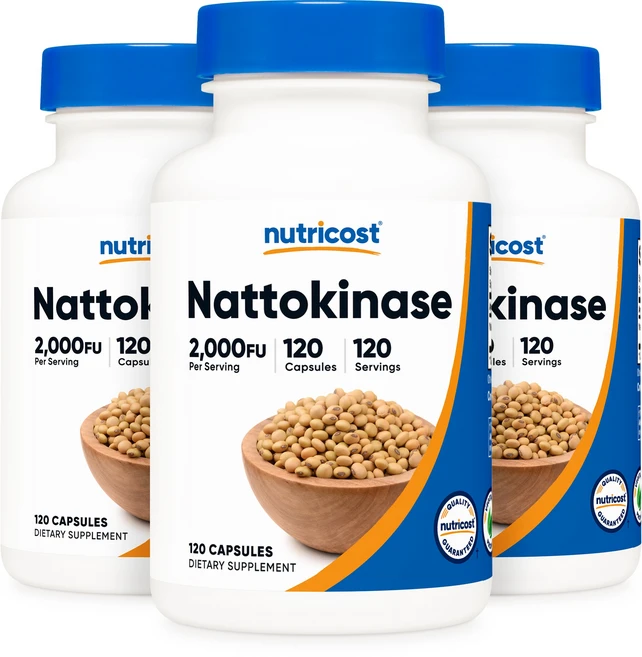 뉴트리코스트 나토키나제 2000FU 100mg 캡슐, 120정, 3개 - 쿠팡