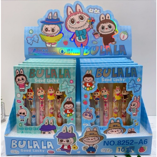 BULALA 蛋仔派對造型按動筆 6支裝, 1個, BU BU, BU BU