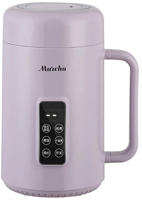 전기 주전자 스튜 냄비 슬로우 쿠커 휴대용 요리 밥솥 죽 수프 여행 가열 컵 1000ml 220V, 01 220V voltage, 01 영국, 01 purple