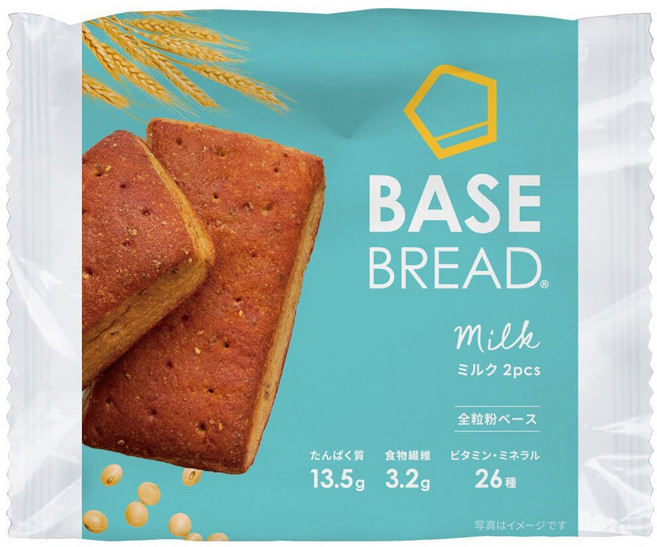 베이스푸드 베이스 브레드 밀크 2개입 93g, 75g, 1개
