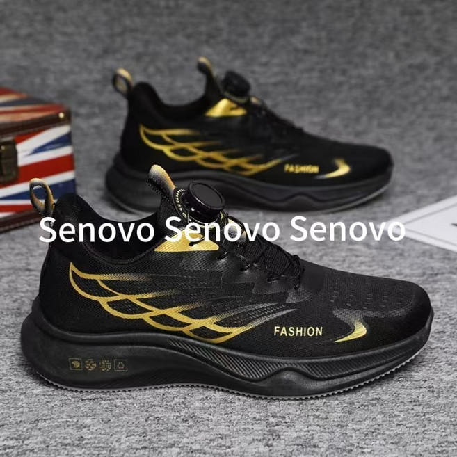 Senovo 남성 편안한 다이얼 운동화 에어쿠션 런닝화 워킹화 경량 스포츠화