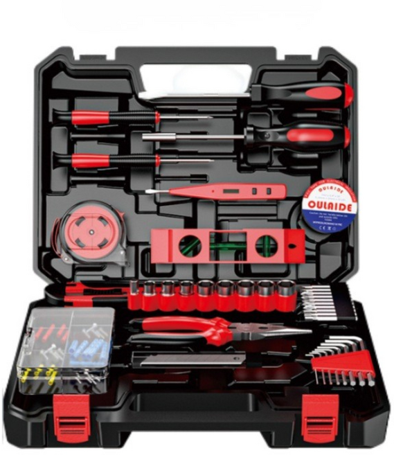 tinduo 가정용 다기능 83종 공구 세트 수리 복스공구 세트 자동차 정비 공구, 1세트, 83종 공구함