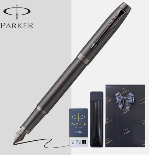 파카 만년필 아이엠 모노크롬 [기프트세트/무료선물포장], 티타늄 PVD, F촉(보통촉)