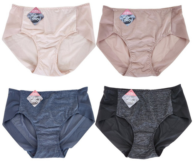 이너라인 여성팬티 노라인 인팅누디팬티 햄팬티 4종세트