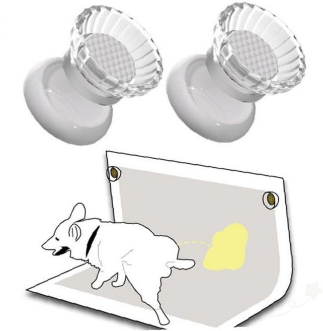 반려견 배변 훈련 패드 고정용 자석 홀더 실내 화장실 고정 클립 미끄럼 방지, 9999개, 2개입