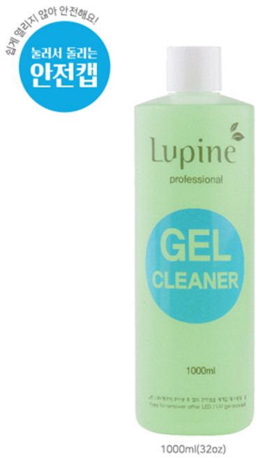 루핀 네일 젤크리너 1000ml (미경화젤 제거 / 유수분 제거), 1L, 1개