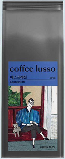 커피루소 에스프레션 블렌드 원두커피 500g, 1개