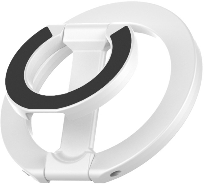 金士曼 磁吸折疊支架 - MagSafe 適用手機指環支架, 白色, 1個