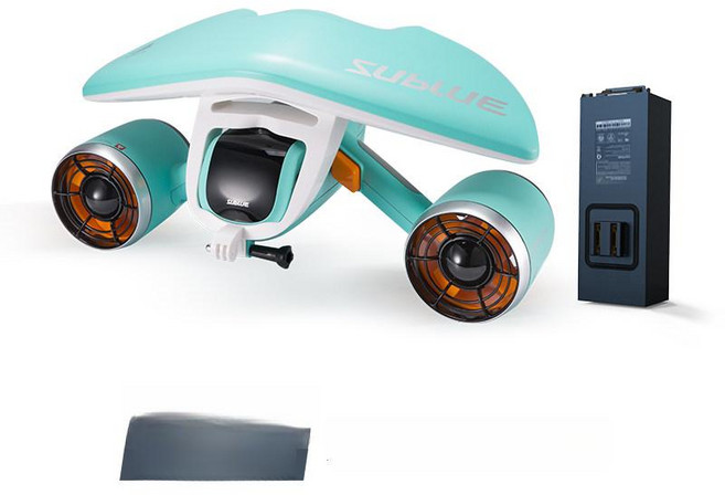 [unclehome4989] 수중추진기 수중수쿠터 물놀이수쿠터, 믹스 스 크리스탈 블루 (배터리2개포함)