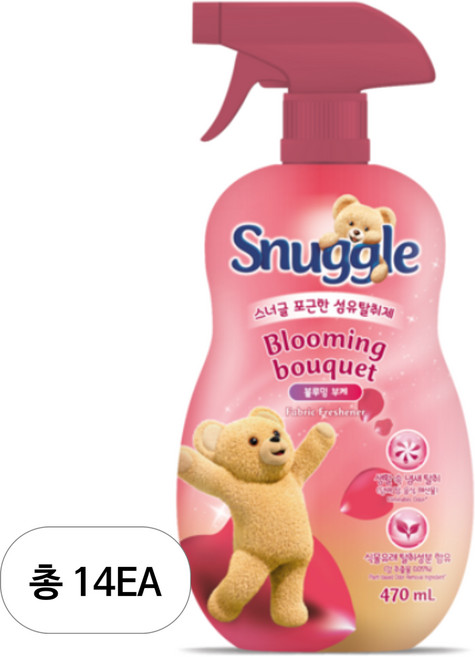 스너글 포근한 섬유 탈취제, 470ml, 14개