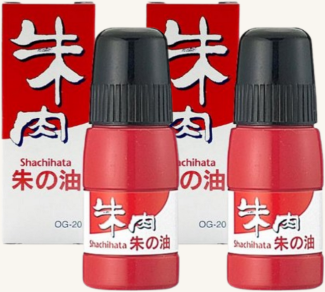 사치하타 인주 스탬프패드 리필 잉크, 2개입