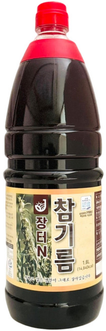 장터엔 참기름 통참깨100% 1.8L, 1개