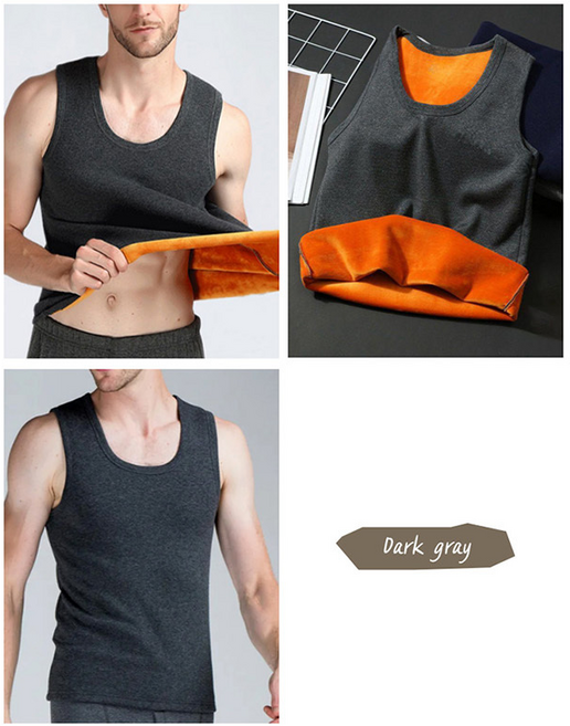 마음이 따심이 가을 겨울 남성 발열 나시 민소매 융털 조끼 3종세트