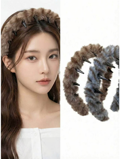 고탄성 헤어밴드 휴대용 빗이 달린 헤어밴드 일상적인 심플함