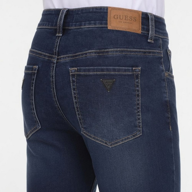 게스 남자 청바지 스트레이트 하이라이즈 일자핏 데님 국내정품