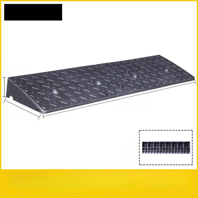 고무 문턱 경사로 5cm 2홀 조립식 경사판 차량진입, 길이 1000너비250높이50mm, 1개