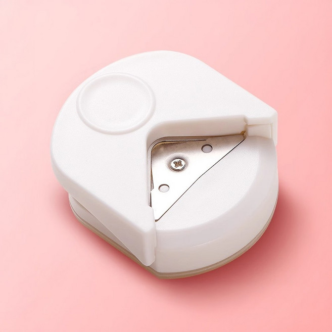 종이 모서리 재단 원형 펀치 라운드 라운드 모서리 테두리 코너 칼 커터, 원형화이트, 1개