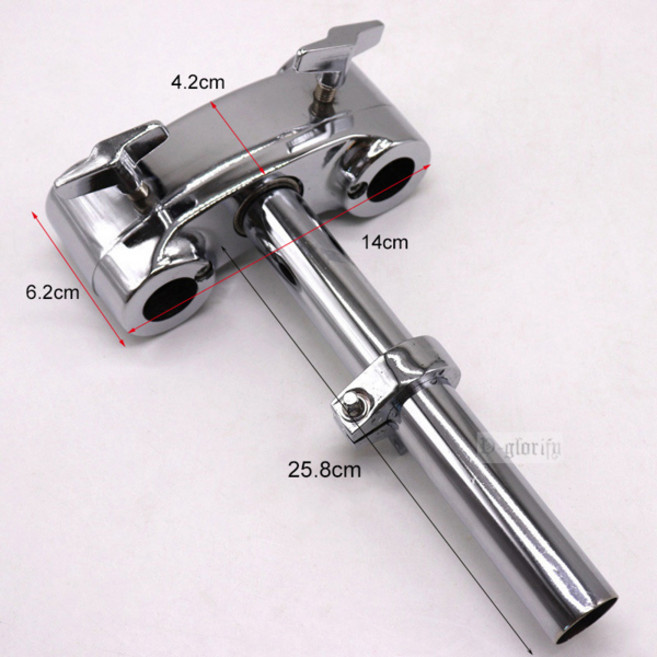 투 핸드 톰 홀더 드럼 스탠드 드럼 홀더 액세서리, [02] length is 25.8cm, 1개