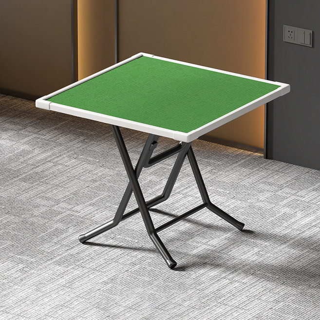 摺疊式麻將桌 簡易棋牌桌, 1個, PVC邊加厚靜音面